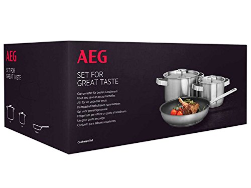 Miniatura 4 de Aeg A3ss Set Menaje 2 Ollas 16cm Y 20cm Y 1 Sartén 24cm , Acero Inoxidable