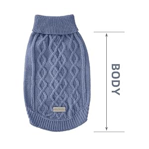 Small Dog Warm Winter Sweater MengMengDa Pet Dog Clothes Dog Knitwear for Small to Medium Breeds Dog Outfits, (Dark Blue L) Small Dog Warm Winter Sweater MengMengDa Pet Dog Clothes Dog Knitwear for Small to Medium Breeds Dog Outfits, (Dark Blue L)