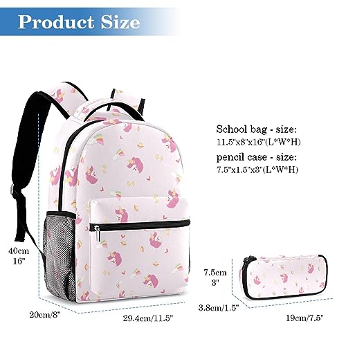 Sac à dos licorne rose ergonomique pour soulager le dos