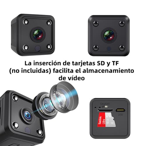 ITAWINA MIN Câmera Oculta, WIFI 1080P HD, Câmera de Segurança Doméstica com Visão Noturna Infraverme