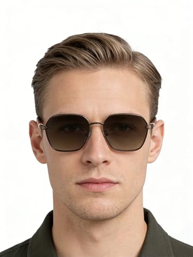 Image of Classic Men's Sunglasses Fashion with Wooden Frame Shades UV Protection Lens(2A670)