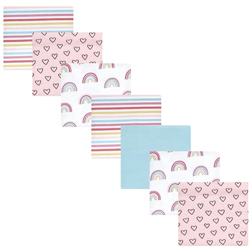 Image of Luvable Friends Little Treasure Flannel Receiving Blankets 7pk