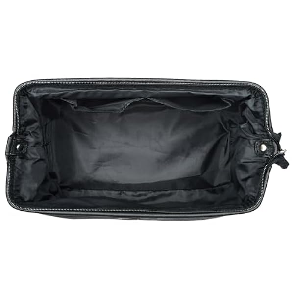 STILORD 'Laurin' Beauty Case uomo in pelle Trousse da viaggio Porta trucco rigido Portatrucco Pochette vintage cuoio