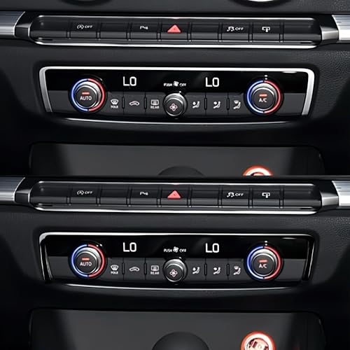 Autocollant panneau commande climatisation A3 8V rouge garniture console centrale