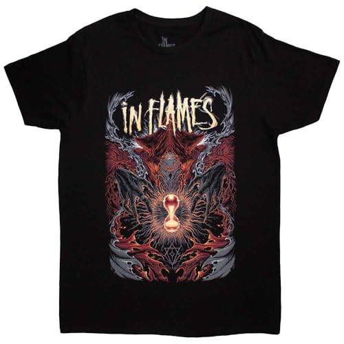 in Flames Ghost in My Head Band Logo T Shirt XL Black