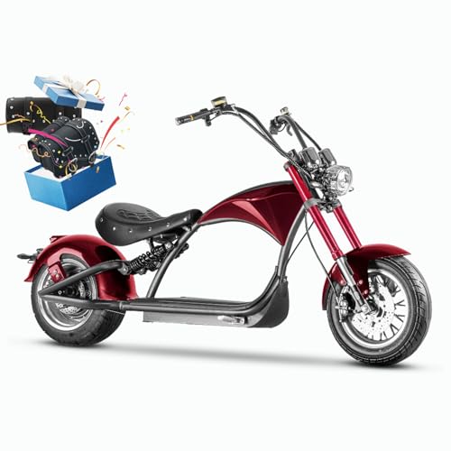 eAhora [2025 Upgraded] M1P 2000W 37MPH Electric Motorcycle for Adults,60V 30Ah Large Battery 40 Miles Long Range Full Suspension Street Legal Adult Electric Motorcycle