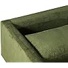 Poly & BARK Napa Fabric Corner Sectional Sofa in Distressed Green Velvet
