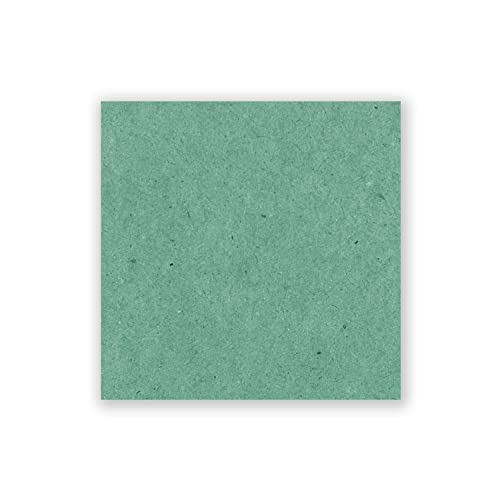 50 single cards square, 15 x 15 cm in eucalyptus green (kraft paper), 240 g m², blank craft cards, postcards - Image 3