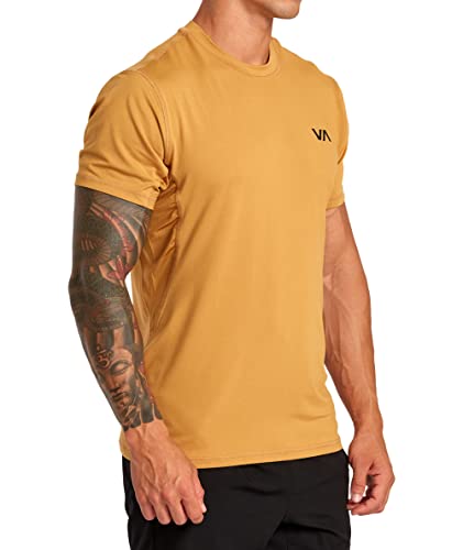 Rvca Men's Sport Vent Short Sleeve Crew Neck T-Shirt - Tumeric | X-Large #TOP1