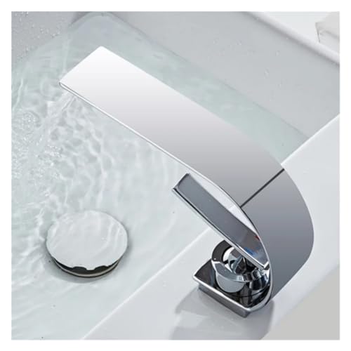 Robinet de lavabo cascade eau chaude et froide pour vasque top - 5