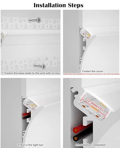 Cubierta de luz LED para pasillos y escaleras con difusor integrado de 2 metros 8