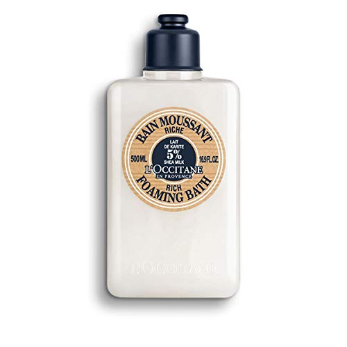 L'Occitane Shea Butter Rich Foaming Bubble Bath with 5% Shea Milk, 16.9 fl. oz.