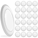 Sunco Lighting 24 Pack 5 Inch / 6 Inch Flush Mount Disk LED Downlight, 15W=100W, 5000K Daylight, 1050LM, Dimmable, Hardwire 4/6