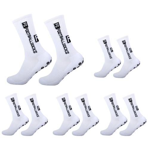 6 Pares Calcetines Futbol Antideslizantes, Calcetines Suaves Deportivos