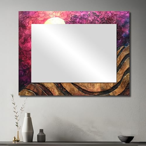 DesignQ - Stone River Burgundy Tree of Life III -