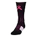 Under Armour Men's Unrivaled Power in Pink Crew Single Pair Socks, Black/Tropic Pink, Large