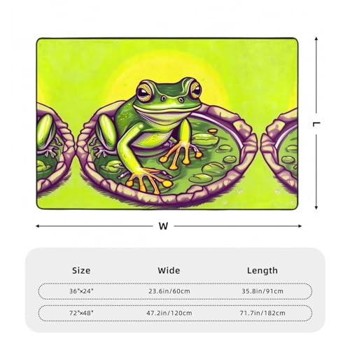 Tapis de sol flanelle grenouille HYTTER 91x61 cm - 4