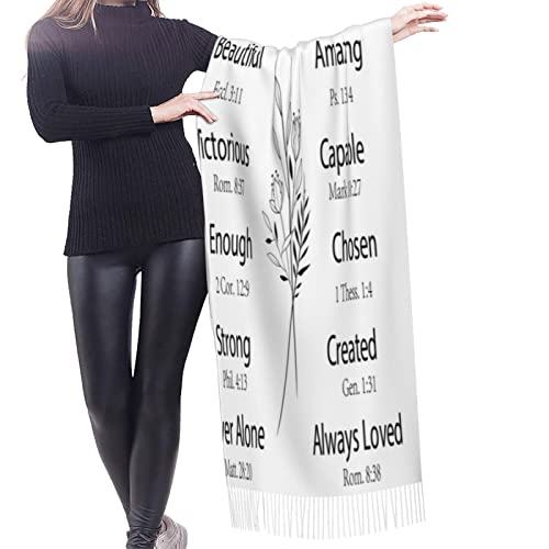 Scarf Birthday Gift Unique Christian Shawls The Bride Religious Gifts For Women Inspirational Bible Verse Faith Girl Mom Kp2012