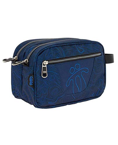 TOTTO Ac52eco010-1810z-6lk, Estuche Escolar Dos Compartimentos Estampado Mapy Unisex Adult, Multicolor, 26 Cm