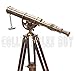 Decorative Brass Harbor Master Spyglass Telescope on Tripod Vintage Maritime Nautical Scope for Table Office Home Decor & Collectible Navigation Gift