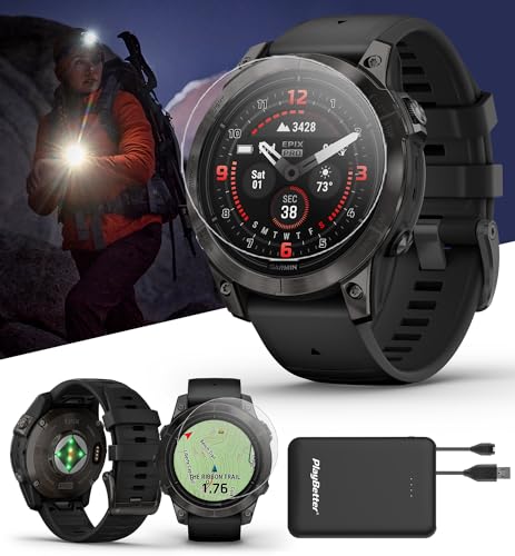 PlayBetter Garmin epix Pro (Gen 2) Sapphire (Carbon Gray DLC/Black,