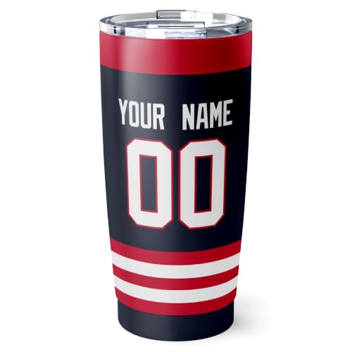 Image of ANTKING Columbus Tumbler 20oz Custom Name Number Travel Mug Gifts | Stainless Steel Insulated Coffee Cup for Men Women