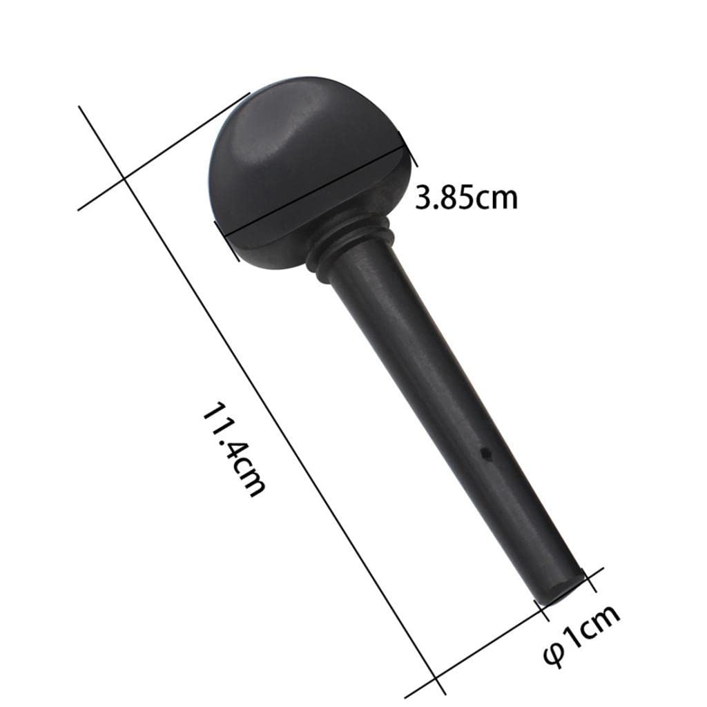 4 Pièces ébène 3/4 4/4 Taille Têtes de Machine pour Violoncelle Chevilles de Remplacement pour Violoncelle