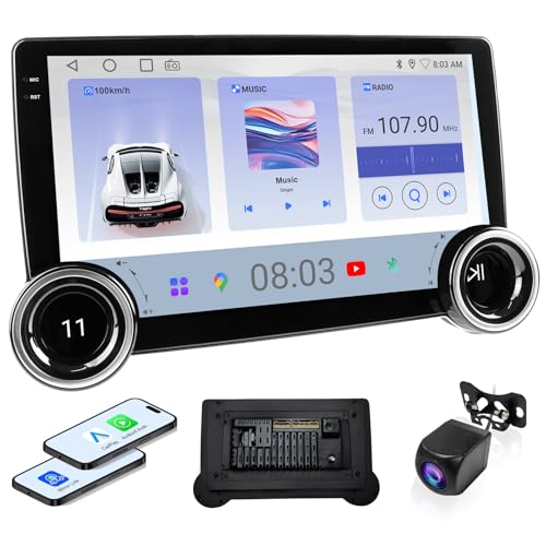 Radio para coche Haudio con pantalla táctil HD 10.1 pulgadas miniatura 1