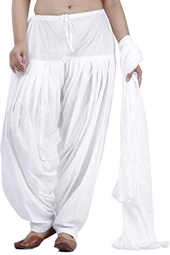 abrav Woman's Plain Cotton Patiala Salwar Combo of 2 (Free Size) Patiala || Patiyala || Patiala Pants || Cotton Patiala || Full Patiala Combo White-picture-17
