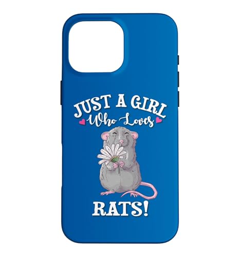 Funny Womens Kids Just A Girl Who Loves Rat Lover �X�}�z�P�[�X iPhone 16 Pro Max �p