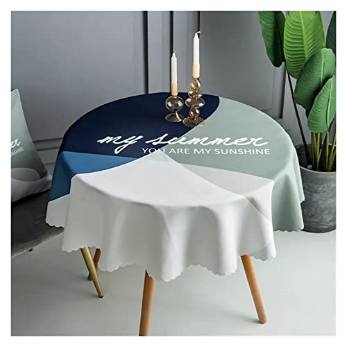 Nappe ronde anti-poussière imperméable 120cm pour protéger la table - 4