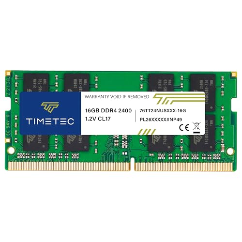 Image of Timetec 16GB DDR4 2400MHz (PC4-2400T) PC4-19200 SODIMM Laptop RAM - 260-Pin 1.2V CL17 Non-ECC Unbuffered Memory Module for Laptop, Notebook, Mini PC, All-in-One