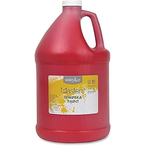 Handy Art Little Masters Tempera Paint, 1 Gallon (Pack of 1), Red Cover