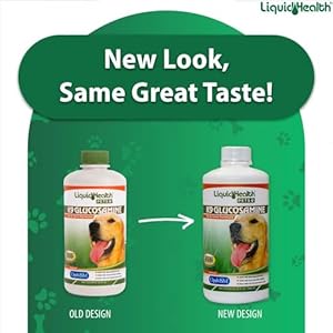 LIQUIDHEALTH 32 Oz K9 Liquid Glucosamine for Dogs, Puppies and Senior Canines - Chondroitin, MSM, Hyaluronic Acid – Joint Health, Dog Vitamins Hip Joint Juice, Dog Joint Oil LIQUIDHEALTH 32 Oz K9 Liquid Glucosamine for Dogs, Puppies and Senior Canines – Chondroitin, MSM, Hyaluronic Acid – Joint Health, Dog Vitamins Hip Joint Juice, Dog Joint Oil