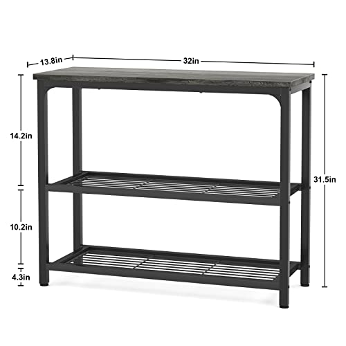 Mesa consola de sofá ideal para decorar el recibidor y pasillos estrechos Ecoprsio gris 4