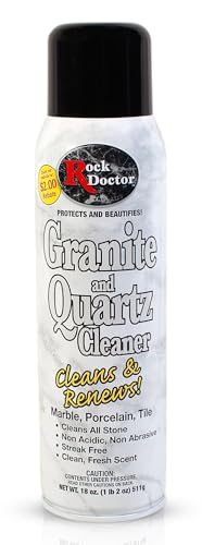 Rock Doctor Granite Cleaner - Cleans& Renews Surfaces - (18 oz) Surface Cleaner Spray, Granite/Marble Countertop Cleaner, Cleaning Spray for Vanity, Table Top, Kitchen Counters, Stone Surfaces