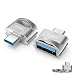 Produktbild urbetter USB C auf USB 3.0 Adapter, Mini USB Adapter Typ C Aluminium für MacBook Pro, Google Chromebook Pixelbook, Samsung Galaxy S9 S8 S8+ Note8, Google Pixel XL - 2 Stücke