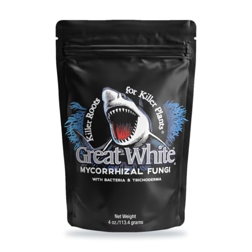 Great White Mycorrhizal Fungi 4 oz, Beneficial Bacteria for Plant Growth, Root…