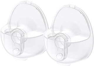 eufy Original Milk Container (2-Pack) for Wearable Breast Pump E10, BPA-Free Reusable Breast Pump Container Collects Up to 5 oz (150 ml) Each, Fridge and Freezer-Safe, Clear