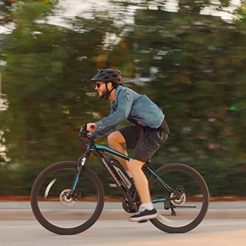 Hiland Rockshark Electric Bike Electric Mountain Bike Aluminum 26/27.5 Inch 350W 20Mph Adults E-Bike Shimano 21 Speed Disc Brake Suspension Fork With 36V 10.4Ah Removable Battery #TOP1