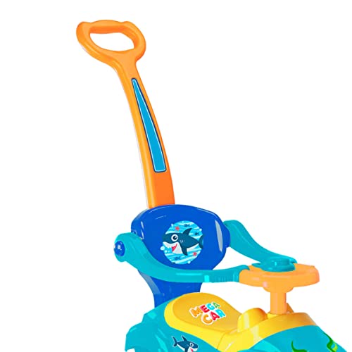 Veículo de Passeio, Homeplay, Mega Car, Tubarão, Com Empurrador