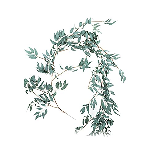 Foglie di salice artificiali da 1,7 m, pianta rampicante in rattan di salice, per interni ed esterni, casa, giardino, Natale, decorazione per matrimoni, fondali, decorazioni da parete, corone per