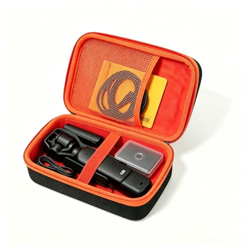 PCGDFly �g���x���h���n�[�h�P�[�X DJI Osmo Pocket 4�ADJI Osmo Pocket 3�A�����K���X�J�o�[2�t�� 0.3mm 9H �d�x ���h�~ �C�A�h�~ (�P�[�X&�o�b�O�̂�) (�����`)