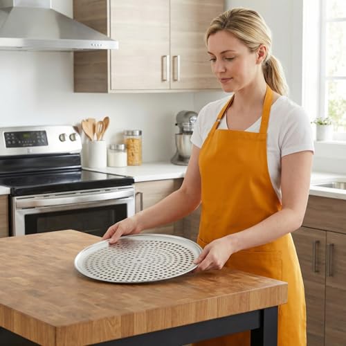 Plaque à pizza perforée antiadhésive contre les pâtes molles au four - 6
