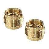 Etubby 5/8-Inch Male to 3/8-Inch Female Mic Thread Screw Adapter for Microphone Stand - 2 Pack