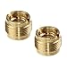 Etubby 5/8-Inch Male to 3/8-Inch Female Mic Thread Screw Adapter for Microphone Stand - 2 Pack