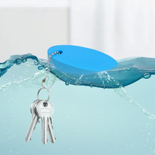 Image of Floating Keychain for Boat Keys, 4 Pack Waterproof Bright Color Key Rings Pendant for Fishing Surfing Sailing Kayak