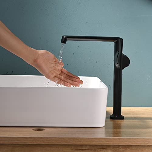 Mitigeur laiton eau en cascade avec commande unique précise pour grand lavabo