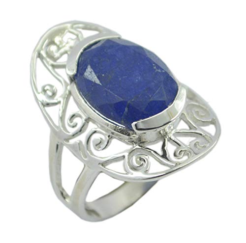 Bague charmante lapis lazuli en argent, le cadeau idéal