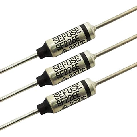 VG_S 3 pcs. New SF226E SEFUSE Thermal Cutoff Fuse NEC Thermal Fuse 227C 227 Degree 10A Fuse 250VAC Fuse SF226E Cover